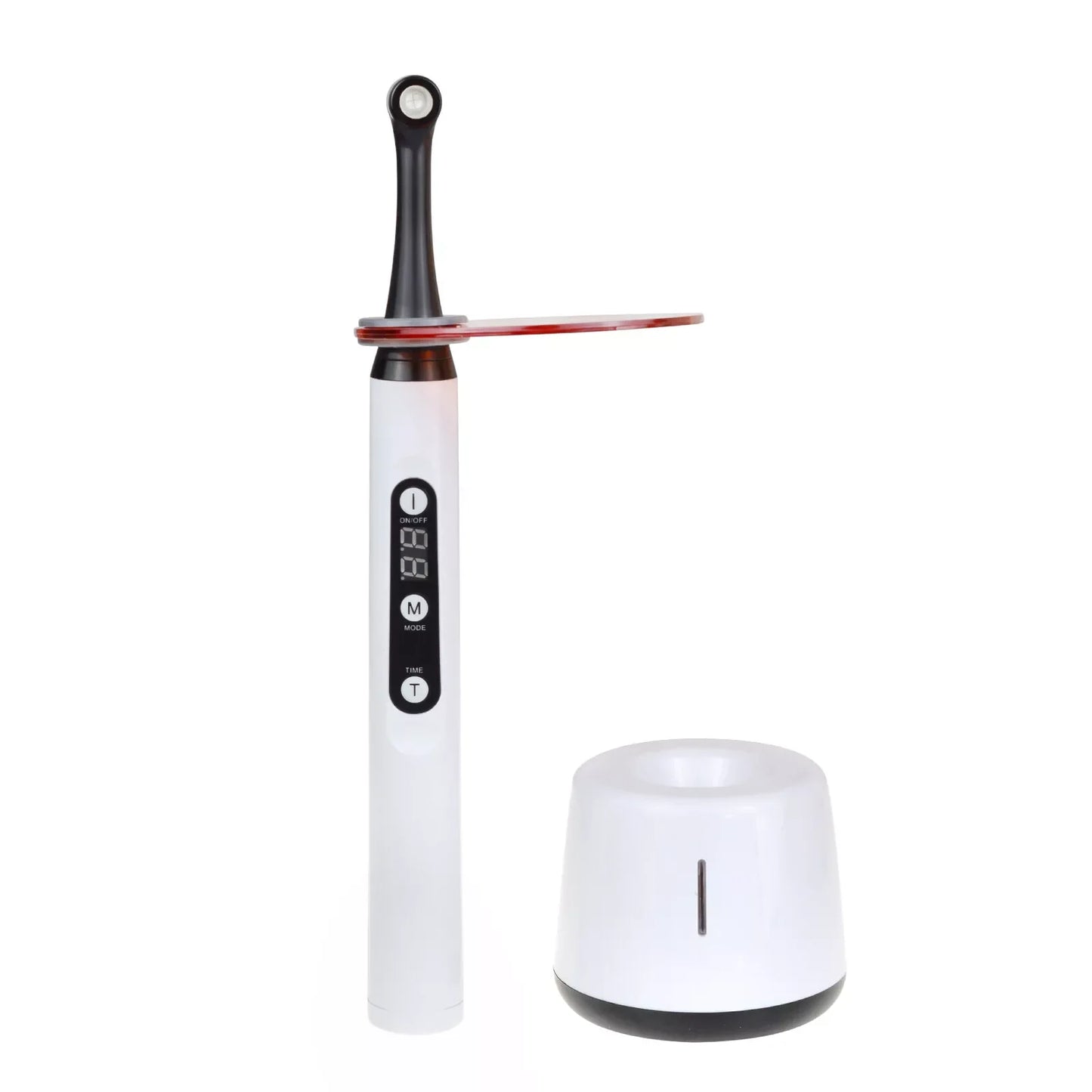 Dental LED curing light and base