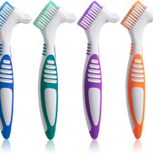 Denture Cleaning Care Cleaning Brush – Double Head Soft Bristle Brush for Dentures and Braces