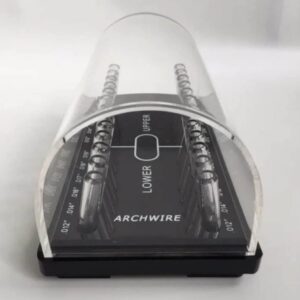 Acrylic dental arch wire storage box for round and rectangular wires