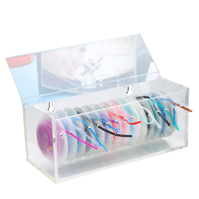 Dental Power Chain Box transparent acrylic dispenser