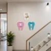 Dental Teeth Shape Wall Signs (3/Pack)