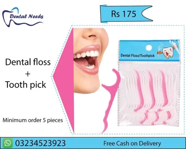 Classic Dental Floss Pick Toothpick Interdental Cleaner (5 Packs) - Image 4
