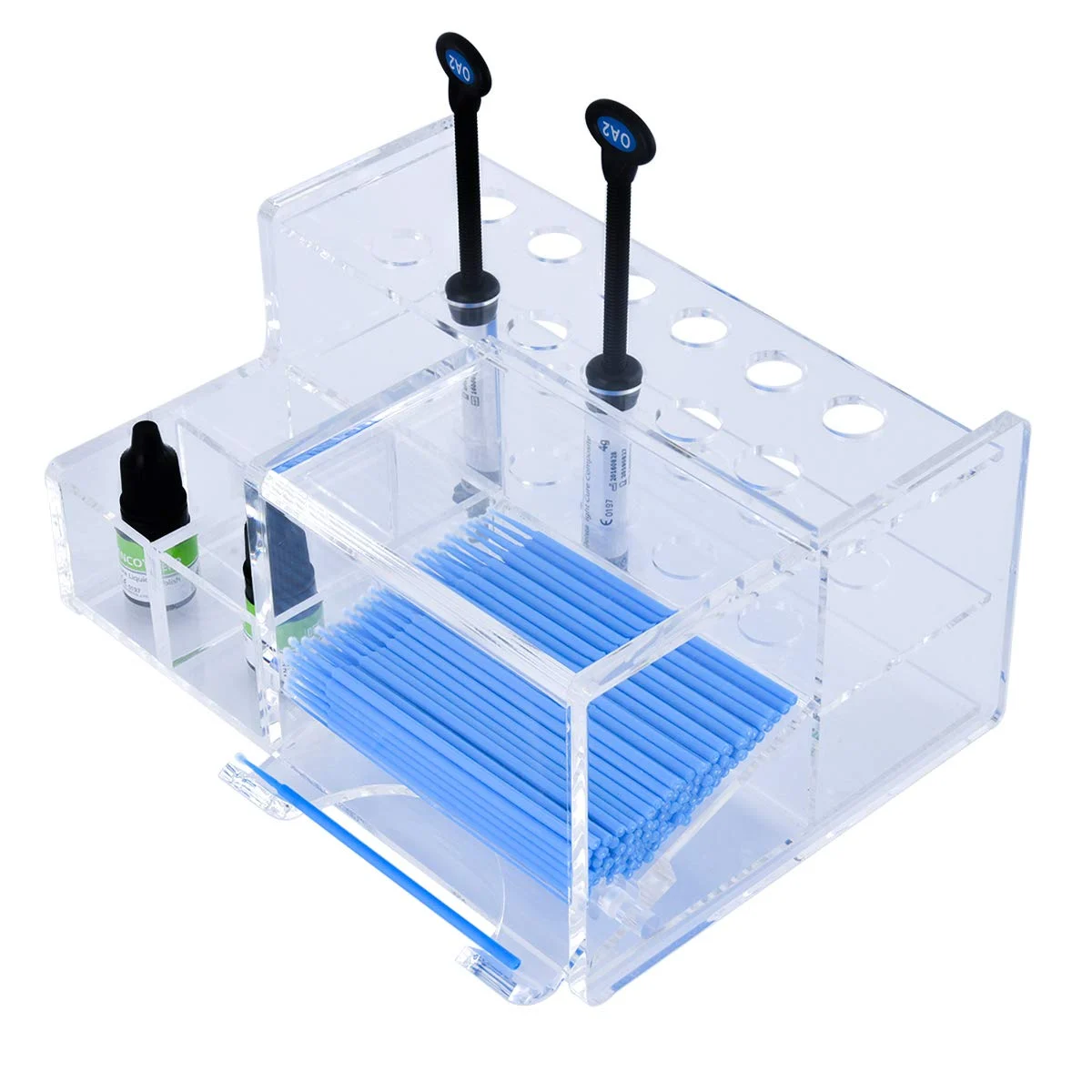 Multi-Slot Dental Composite & Adhesive Syringe Organizer
