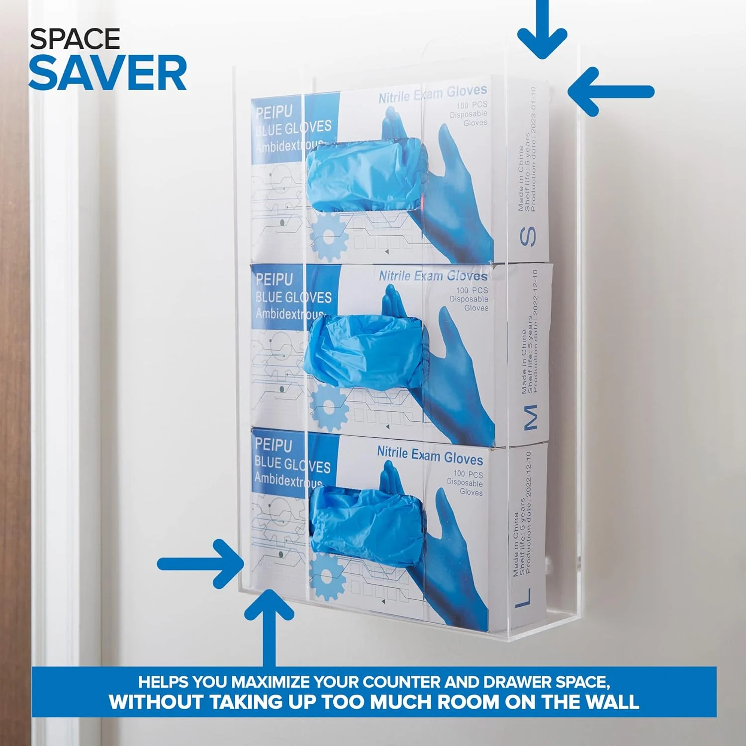 High-quality dental glove and bib organizer at DentalNeeds.pk; best price for clinic storage supplies in Pakistan.
