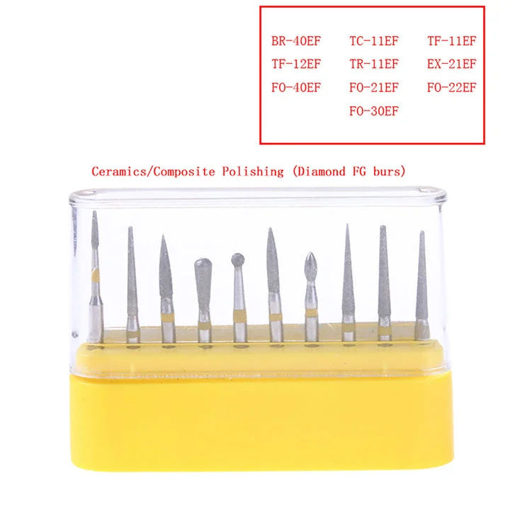 AZDENT Dental Diamond Bur FG-105 Ceramics - Image 2