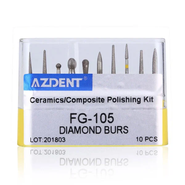 AZDENT Dental Diamond Bur FG-105 Ceramics