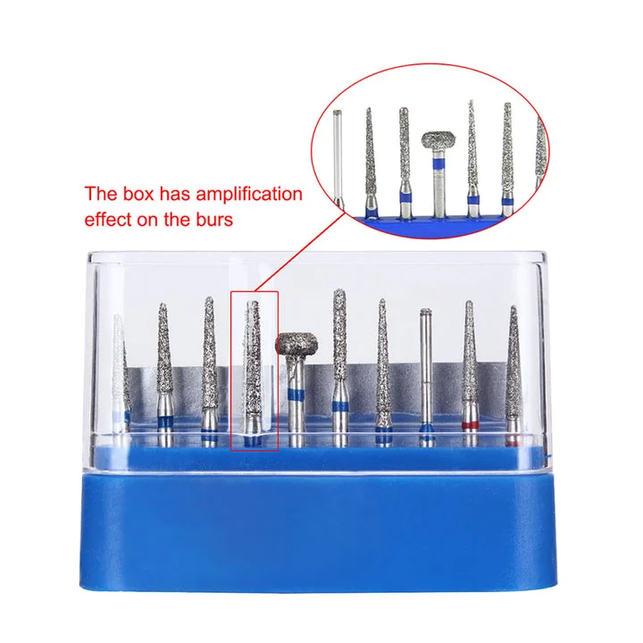 AZDENT Dental Diamond Bur FG-101 For Crown Preparation Anterior Teeth Kit - Image 4