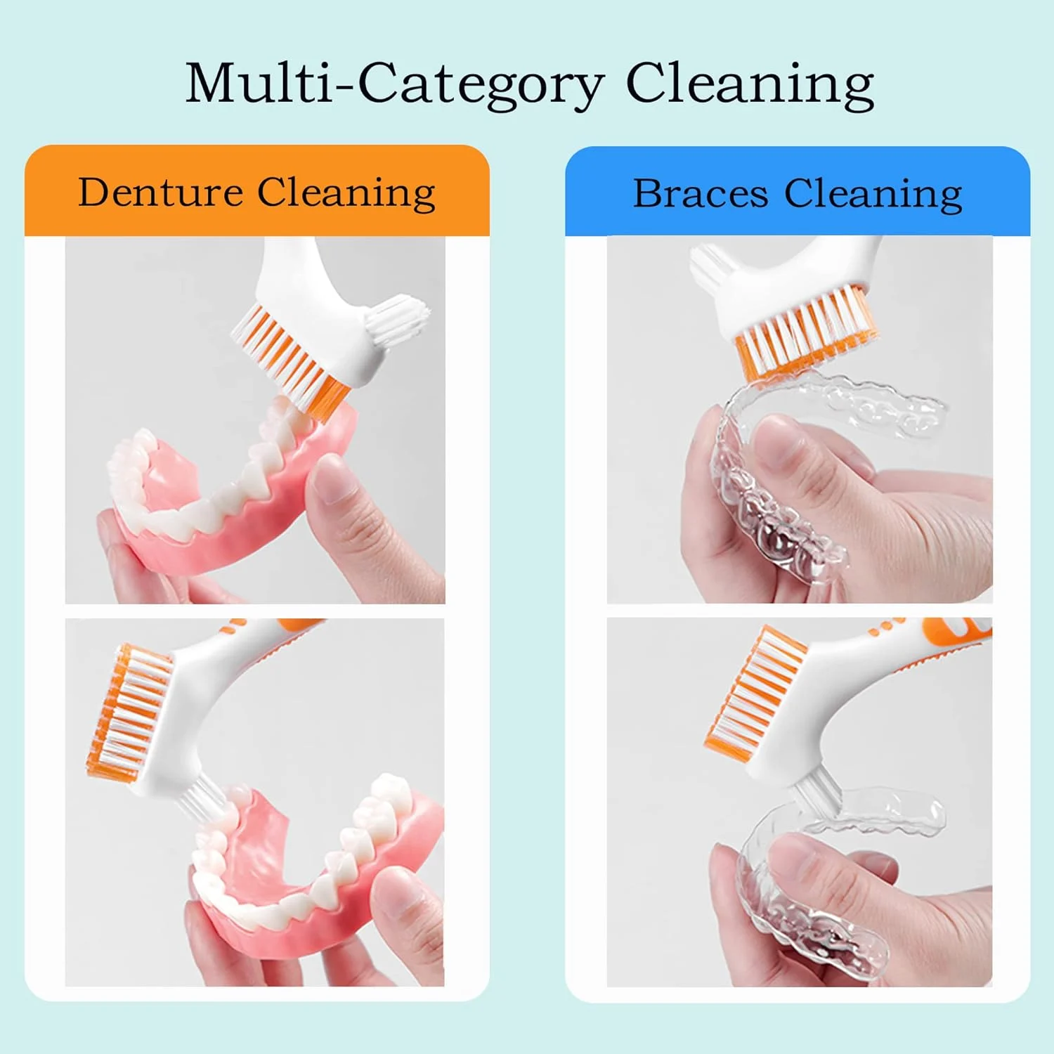 Denture Cleaning Care Cleaning Brush - Image 4