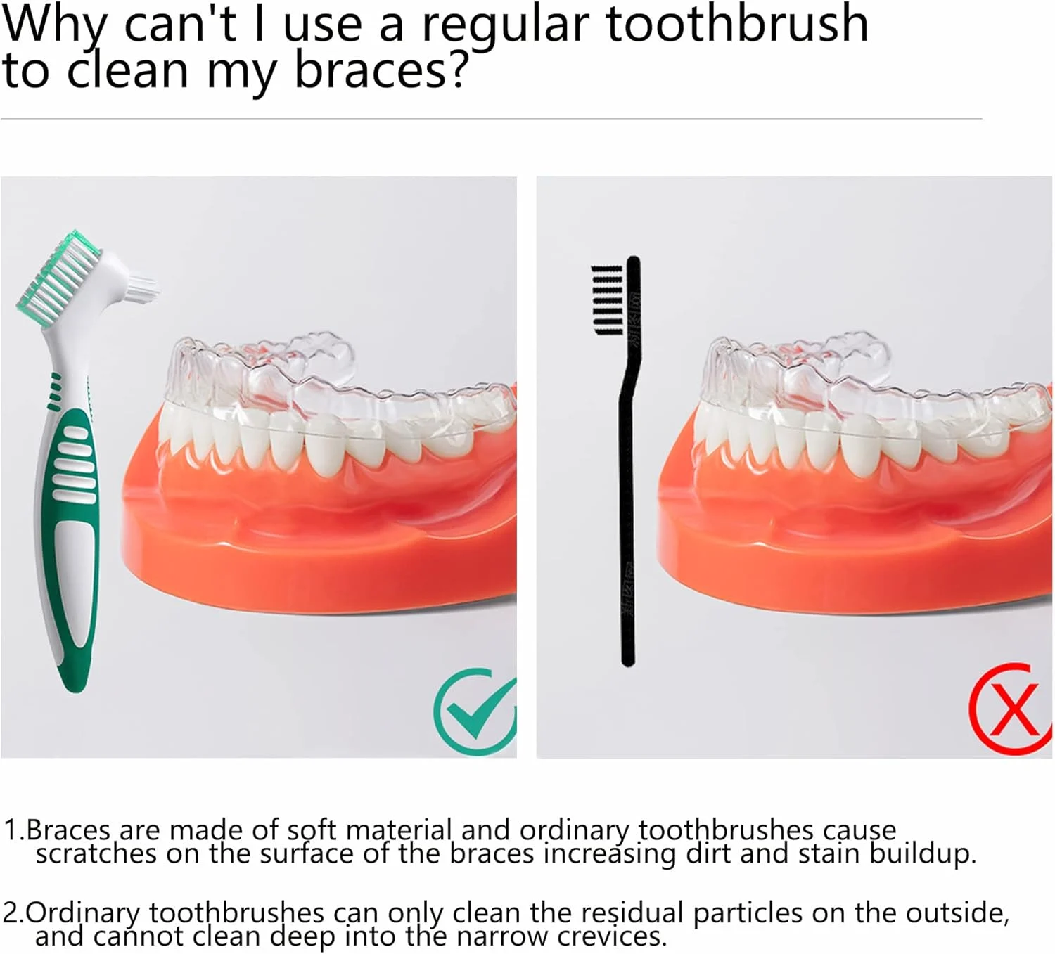 Denture Cleaning Care Cleaning Brush - Image 2