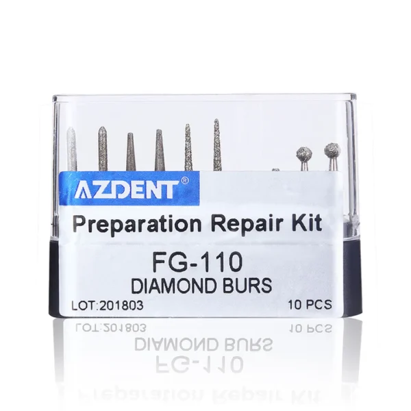 AZDENT Dental Diamond Bur FG-110 Prepartion Repair Kit