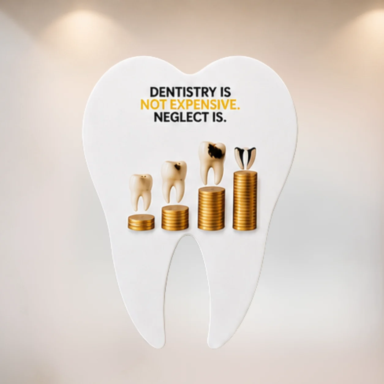 Dental Teeth Shape Wall Sign (3/Pack) - Image 6